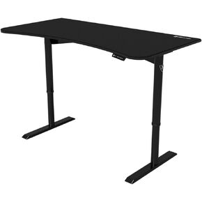 Arozzi Arena Moto Motorized Ultrawide Curved Office and Gaming Sit-Stand Desk Monitor Mount Wire Management Cut-Outs Adjustable Height and Full Surface Water-Resistant Desk Mat