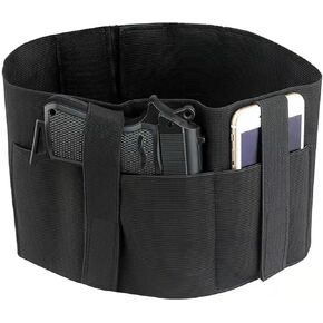 Belly Band Holster for Men/Women Waistband Concealed Gun Carry Holster Suitable for Left & Right Fit Most Pistol and Revolvers