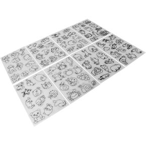 Heat Shrink Sheet, Shrinky Dink Paper Cute Animal Pattern for DIY Keychain Pendant for DIY Decoration for DIY Jewelry(Animal)
