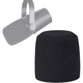 SUNMON Shure MV7 Pop Filter Foam Cover - Professional Mic Windscreen Wind Cover Compatible with Shure MV7 Podcast Microphone to Minimise Plosives