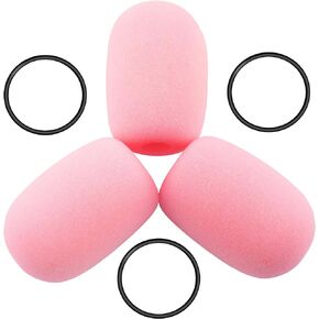 LEFXMOPHY Aviation Headset Mic Cover for Bose A20 A30, Replacement for Bose Microphone Muff 3-Pack Pink Pop filter Foam (Not for Proflight Series 2)