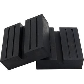 Car Lift Jack Pads Support Stand Rubber Square Universal Slotted Frame Rail Floor Jack Guard Adapter Pad Automobiles Vehicle Repair Kit