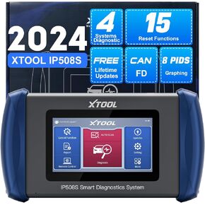 OBD2 Scanner Diagnostic Tool XTOOL Inplus IP508S with 15 Resets, Check Engine, ABS, SRS, Transmission Code Reader for Cars and Trucks, ABS Bleeding, Throttle Reset, Android 10, Lifetime Free Update