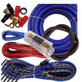 Complete 3500W Gravity 4 Gauge Amplifier Installation Wiring Kit Amp Pk2 4 Ga Blue - for Installer and DIY Hobbyist - Perfect for Car/Truck/Motorcycle/Rv/ATV BGR-KIT4-B-PK2-3500W