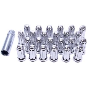 Gorilla Automotive 26104HT Small Diameter Duplex Acorn Chrome 6 Lug Kit (14mm x 2.0 Thread Size) - Pack of 24