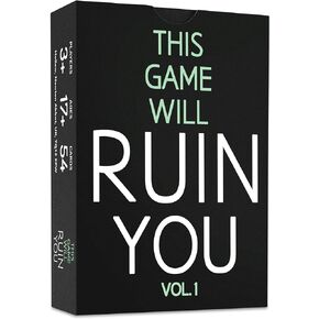 This Game Will Ruin You Vol 1 - Card Games for Adults & Bachelorette Parties - Party Games for College Students & Fun Adult Game Night Ideas - Board Games for Groups & Couples or 21st Birthday Gift