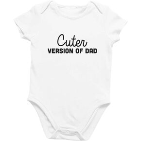 Printique Organic GOTS Certified Baby Onesie Unisex Bodysuit 0-18 months - For Dad Father's Day