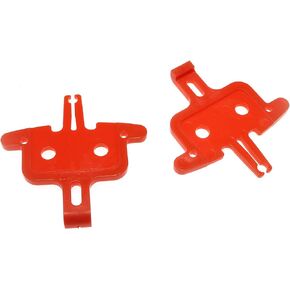 RLECS 2pcs Bicycle Brake Pad Spacer Hydraulic Disc Brake Spreader Instert Tool Parts MTB Bike Road Bike Bicycle Accessories Repair Tool, Red