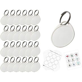 Lucky Line Round Label-It Plastic Tags, 25 Pack (25029)