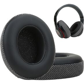 Ear Pads Cushions for Beats Studio 2& Studio 3 Wired& Wireless Headphones with Upgraded Memory Foam& Sweat-Proof Protein Leather (Black)