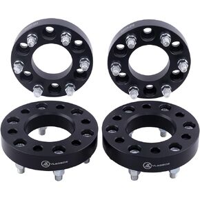 VLAOSCHI Black Forged 6x135 to 6x5.5 Wheel Adapters 1 Inch with 14x2 Studs Compatible with Ford 6 Lug 6x135 to 6x139.7 for 2004-2014 F150 | 2003-2014 Expedition | 2003-2014 Navigator - Pack of 4