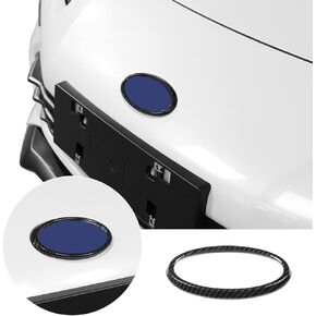 Hood Front Logo Ring Cover Trim Compatible with Subaru BRZ Toyota 86 2022 Car Front Logo Decoration Cover Sticker (Black)