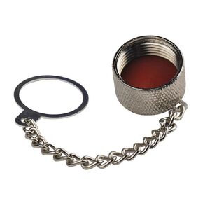 Saide RF Connector N Female Dust Cap with Chain,Protective Cover Dust Cap forSO239 Connector (Pack of 10)