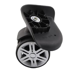 Alomejor A65 Luggage Wheels, 2 Pcs Mute Swivel Suitcase Luggage Caster Wheels with 11 Screws for Repair Replacement