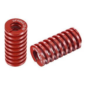 uxcell 3D Printer Die Spring, 25mm OD 40mm Free Length 65Mn 1225N Load Capacity Compression Mould Die Springs Red 2pcs