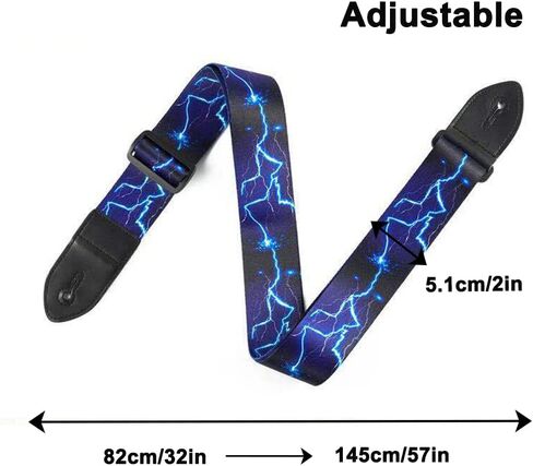 BetterJonny Guitar Strap, Adjustable Guitar Shoulder Strap Guitar Belt with Leather Ends Guitar Picks Strap Locks for Electric Bass Guitar Acoustic Guitar in Saudi Arabia