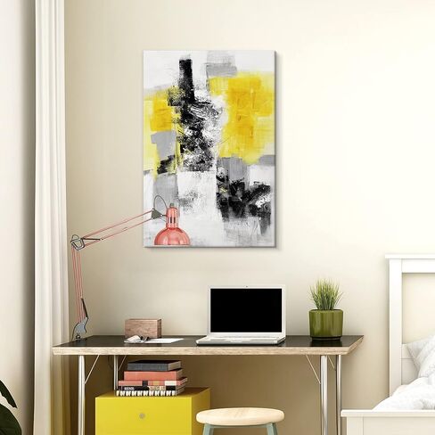 7Fisionart Green Pink Wall Decor Emerald Green Painting Abstract Beach Wall Art Ocean Picture Modern Gold Foil Artwork for Living Room Office Bedroom 36"x24" in Saudi Arabia