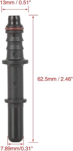 X AUTOHAUX 2pcs 7.89mm ID6 Fuel Line Hose Straight Quick Release Male Connector for Auto in Saudi Arabia