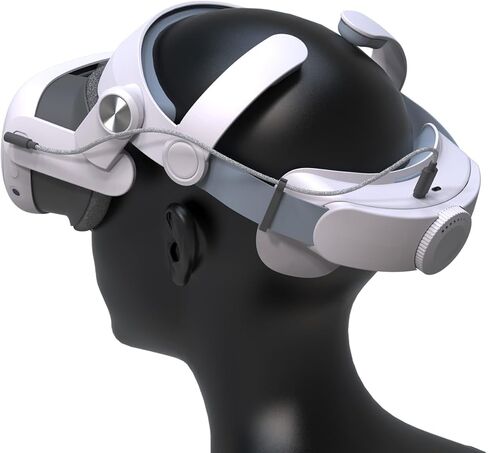 حزام الرأس متوافق مع Meta Quest 3، حزام رأس بطارية 10000 مللي أمبير في الساعة لملحقات VR Oculus Quest 3 لوقت تشغيل ممتد و0 حزام رأس متوافق مع Meta Quest 3 in Kuwait