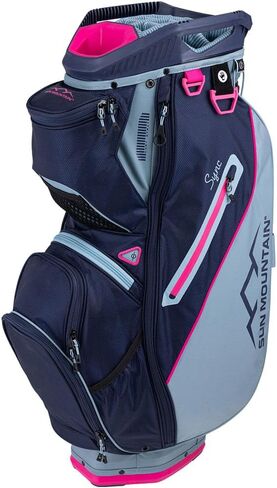 Sun Mountain 2024 Women's Sync Golf Cart Bag Navy/Hot Pink in Saudi Arabia