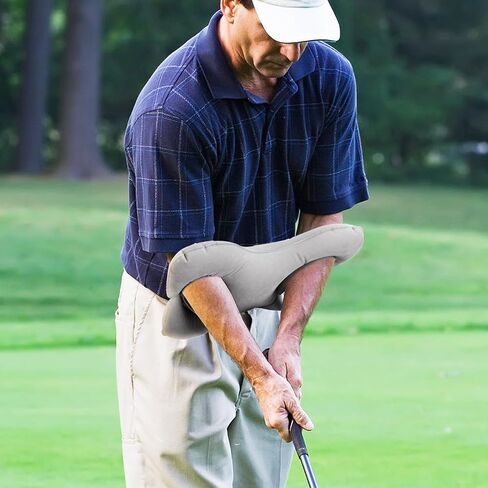 TOBWOLF Golf Swing Training Aid with Pump, Inflatable Golf Swing Arm Correcting Pillow, Golfing Posture Correction Practice Tool Golf Swing Gesture Arm Trainer for Men Women Golfers Beginners in Saudi Arabia
