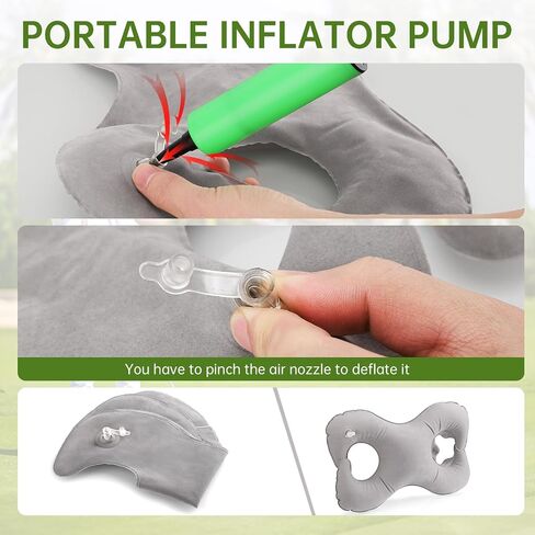 TOBWOLF Golf Swing Training Aid with Pump, Inflatable Golf Swing Arm Correcting Pillow, Golfing Posture Correction Practice Tool Golf Swing Gesture Arm Trainer for Men Women Golfers Beginners in Saudi Arabia