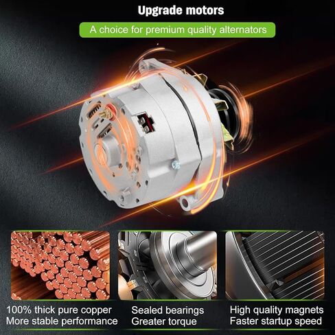 Alternator Tractor for Chevy 10SI 1-Wire One Wire 2 Groove Pulley 63 Amp 12 V in Saudi Arabia