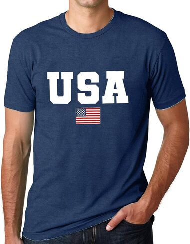 SUWATOIN USA 4th of July Shirts for Men American Flag Short Sleeve Patriotic Independence Day Tee Top in Saudi Arabia
