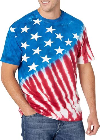 SUWATOIN USA 4th of July Shirts for Men American Flag Short Sleeve Patriotic Independence Day Tee Top in Saudi Arabia