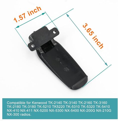 Replacement Belt Clip KBH-11 for Kenwood TX-5200 TK-5220 tk5320 NX-5300 NX-5400 TK3180 TK2180 NX200 NX300 Radio (3PCS) in Saudi Arabia
