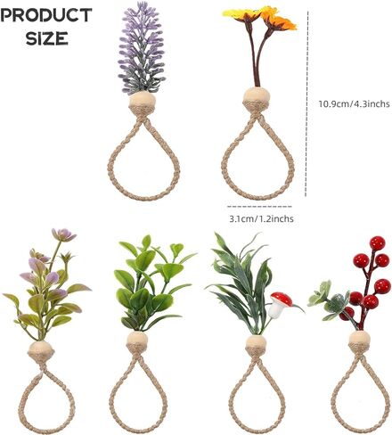 Spring Napkin Rings Set of 6 Easter Napkins Ring Farmhouse Green Leaf Floral Napkin Rings Boho Wedding Decor for Thanksgiving Christmas Party Dining Table Decorations (6) in Saudi Arabia