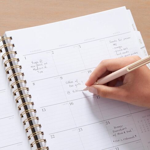 Blue Sky Life Note It for 2024-2025 Academic Year Weekly and Monthly Planner, 5.875" x 8.625", Clear Cover, Wirebound, Hannah (142590-A25) in Saudi Arabia