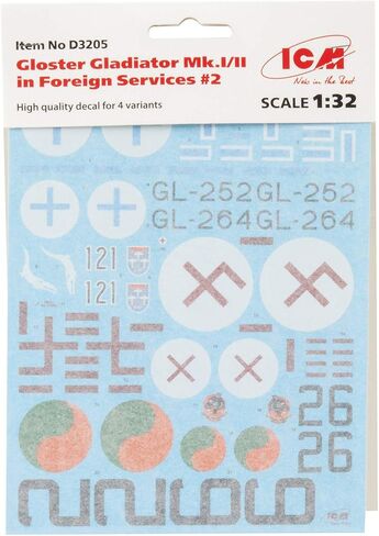 ICM 1/32 Scale Gloster Gladiator Mk.I/II in Foreign Services #2 - Plastic Model Building Kit # D3205 in Saudi Arabia