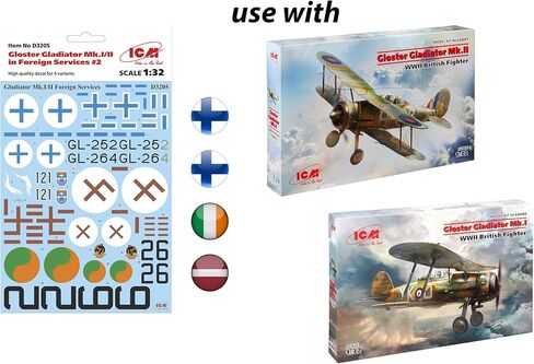 ICM 1/32 Scale Gloster Gladiator Mk.I/II in Foreign Services #2 - Plastic Model Building Kit # D3205 in Saudi Arabia