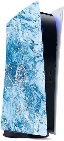 MightySkins Glossy Glitter Gaming Skin for PS5 / Playstation 5 - Marble Glitz | Durable High-Gloss Glitter Finish | Easy to Apply and Change Style | Made in The USA in Saudi Arabia