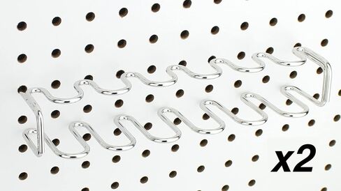 Pegboard Tool Organizer, 1-Pack - Screwdriver Holder and/or Pliers Rack Accessory - Hooks to Any Peg Board - Pegboard Organization Accessory for Workbench, Garage, Tool Shed, Craft Room in Saudi Arabia