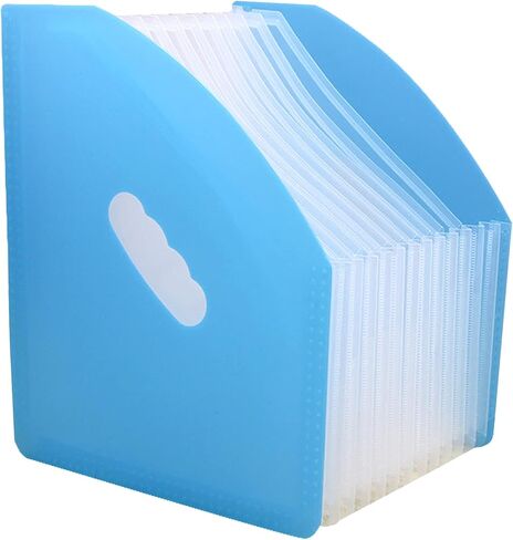 Clear Accordian File Organizer 12 Pockets Expanding File Folder with Expandable Cover Portable A4 Letter Size File Box Black Paper Document Receipt Organizer Filing Folder Organizer(Black Clear) in Saudi Arabia