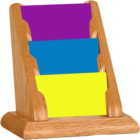 Wooden Mallet 9-Pocket Countertop Business Card Holder, Mahogany in Kuwait