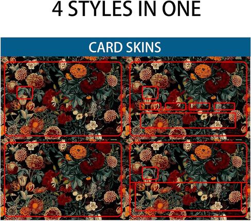 Garden Credit Card Stickers Skin No Bubble Slim Waterproof Anti-Wrinkling Removable Vinyl Debit Skin Cover Credit Card Decals in Saudi Arabia