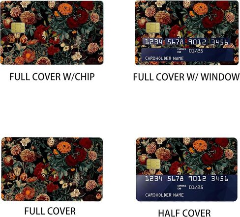 Garden Credit Card Stickers Skin No Bubble Slim Waterproof Anti-Wrinkling Removable Vinyl Debit Skin Cover Credit Card Decals in Saudi Arabia