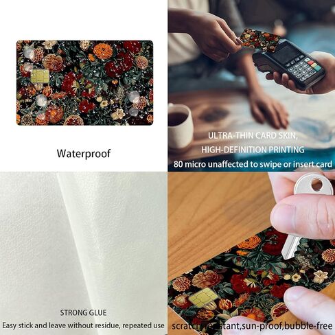Garden Credit Card Stickers Skin No Bubble Slim Waterproof Anti-Wrinkling Removable Vinyl Debit Skin Cover Credit Card Decals in Saudi Arabia