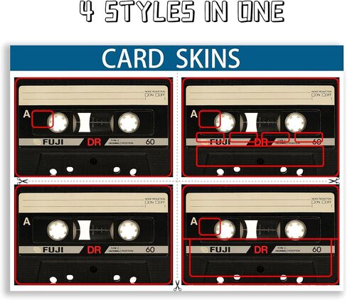 Tape Small Chip Credit Card Stickers Slim Waterproof Anti-Wrinkling Removable Vinyl Decals Debit Card Skin Cover in Saudi Arabia
