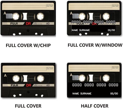 Tape Small Chip Credit Card Stickers Slim Waterproof Anti-Wrinkling Removable Vinyl Decals Debit Card Skin Cover in Saudi Arabia