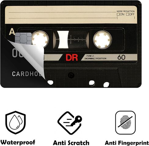 Tape Small Chip Credit Card Stickers Slim Waterproof Anti-Wrinkling Removable Vinyl Decals Debit Card Skin Cover in Saudi Arabia