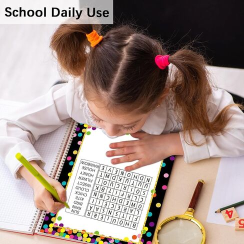 100 Sheets Back to School Squiggles and Dots Computer Printer Paper, 8.5x11 Black White Stationery Border Letterhead Paper for Teacher Print Writing Letters School Supplies for Kids Home Family in Saudi Arabia