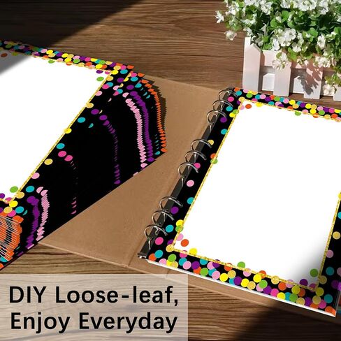 100 Sheets Back to School Squiggles and Dots Computer Printer Paper, 8.5x11 Black White Stationery Border Letterhead Paper for Teacher Print Writing Letters School Supplies for Kids Home Family in Saudi Arabia
