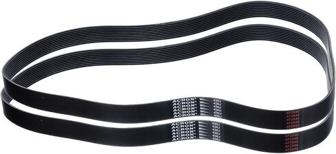 uxcell 2pcs 430J10 PJ V-Ribbed Belt 10 Ribs 43" Length x 0.92" Width x 0.14" Height, EPDM Rubber Poly V Belt, Multi Wedge Micro V Belt in Saudi Arabia