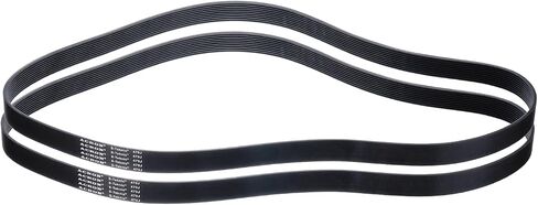 uxcell 2pcs 430J10 PJ V-Ribbed Belt 10 Ribs 43" Length x 0.92" Width x 0.14" Height, EPDM Rubber Poly V Belt, Multi Wedge Micro V Belt in Saudi Arabia