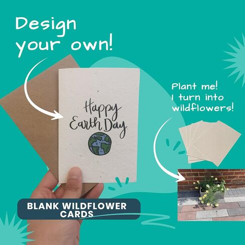 25 x A5 Plantable Seed Paper/Card - Print at Home Craft Paper with Wildflower Seed Mix in Saudi Arabia