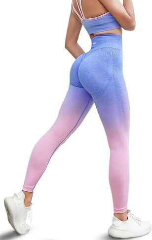 Premium Seamless High Waist Support Tummy Control Scrunch Booty Lifting Leggings -Gym Fitness Yoga in Saudi Arabia